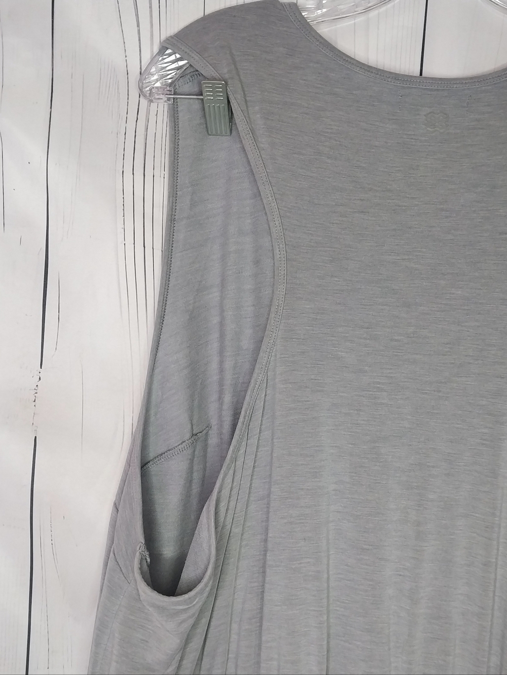 FLX Travel Sleeveless Stretchy Drawstring Jumpsuit - Gray - Picture 14 of 14